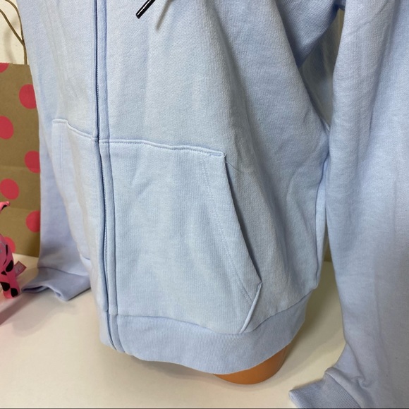 PINK VS LOGO HOODED FULL ZIP SWEATSHIRT - Picture 4 of 5